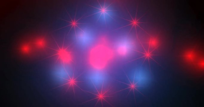 Abstract light pulses / 3D animation of pulsing lights in continuous loop
