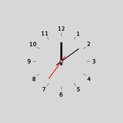 analog clock vector 