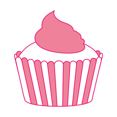 delicious cupcake isolated icon vector illustration design
