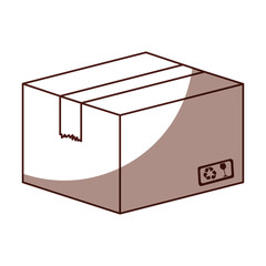 box carton isolated icon vector illustration design