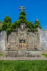 View of Ancient walls from Andrade Corvo. Braga. Portugal.