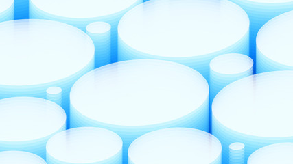 3d white blue background. Vector EPS10