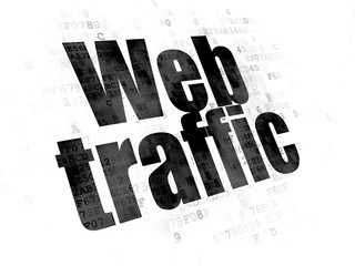 Web design concept: Web Traffic on Digital background