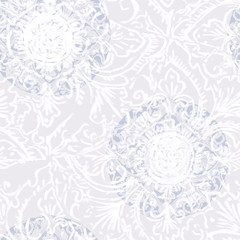 Vivid repeating floral - For easy making seamless pattern use it for filling any contours