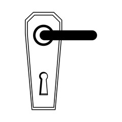 Modern door handle icon vector illustration design