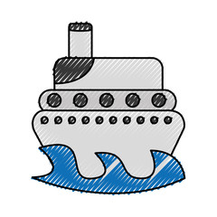 ship boat isolated icon vector illustration design