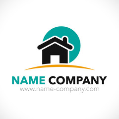 logo maison construction artisan charpentier  