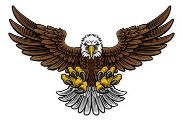 Bald American Eagle Mascot