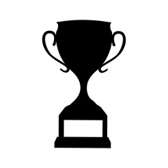 trophy cup award icon vector illustration design