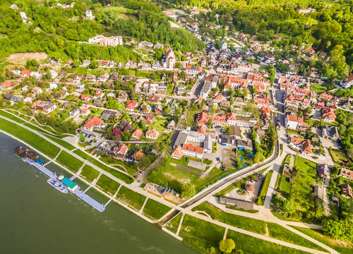 Fototapeta Polska - Kazimierz Dolny. Widok z lotu ptaka.