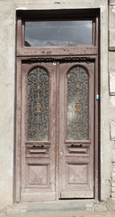 Old wooden door