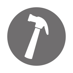 hammer tool isolated icon vector illustration design