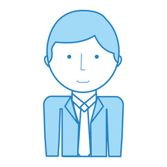 businessman avatar character icon vector illustration design