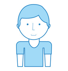 Obraz premium young boy avatar character vector illustration design