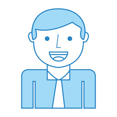 businessman avatar character icon vector illustration design