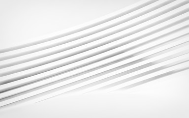 Abstract white panels with copyspace for text. 3D render