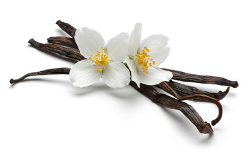 Vanilla sticks with flowers - 156545129