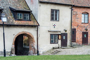 Fototapeta na wymiar Old medieval houses, Masuria, Poland
