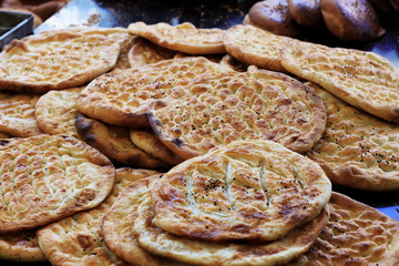 Fresh baked flatbread