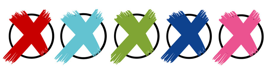  Wahl Österreich Nationalrat 2017 - Wahlkreuze Parteien 