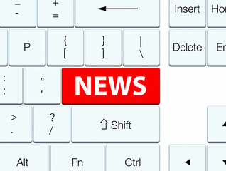 News red keyboard button