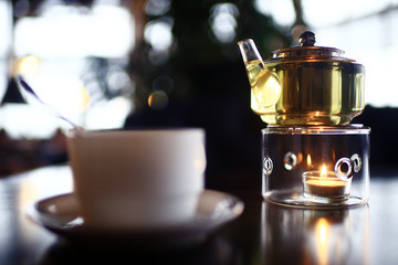 Serving tea ceremony