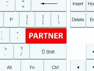 Partner red keyboard button