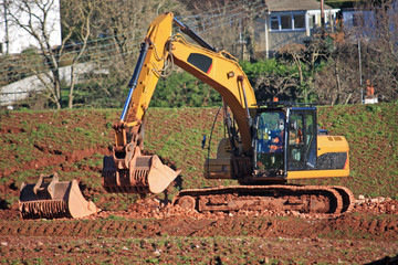 Digger working