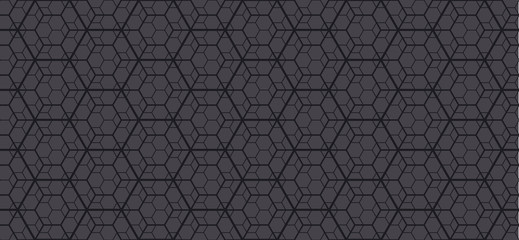 Geometry line hexagonal seamless pattern for surface design, fabric, wrapping paper. Modern abstract repeatable motif .