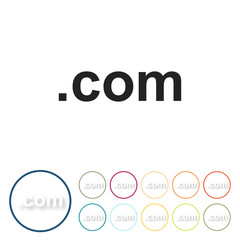 Bunte 3D Buttons - com Domain