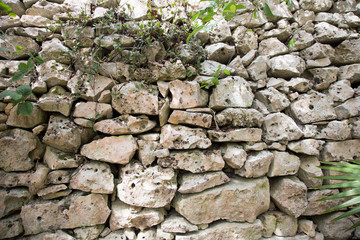 Mur de la cité Maya de Tulum
