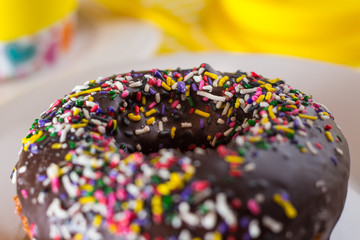 Fototapeta na wymiar Colorfull donut