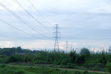 high voltage pole