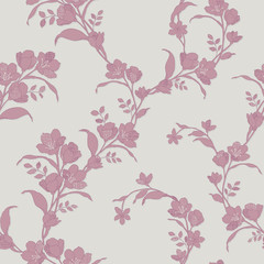 Vivid repeating floral - For easy making seamless pattern use it for filling any contours