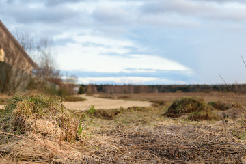 Country road in Moscow Region, Russia
