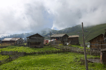 Fototapeta na wymiar Mountains of Republic of Georgia 