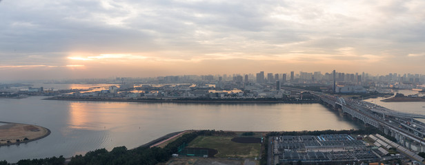 Sunset over Tokyo