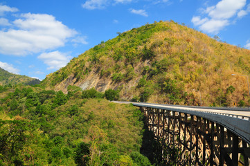 concrete bridge in northern of Thailand