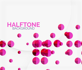 Halftone color texture background