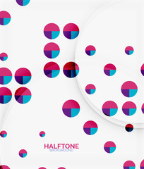 Halftone color texture background