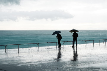 The rainy day in Nice