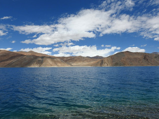 Fototapeta na wymiar Pangong Lake in Himalaya