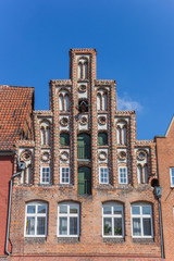 Fototapeta na wymiar Decorated facade in the old town of Luneburg