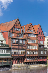 Half-timbered houses at the old harbor of Luneburg
