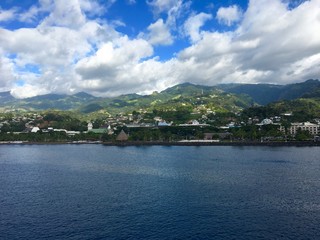 View at Papeete, the capital of Tahiti, French Polynesia