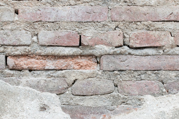 cracked concrete vintage brick wall background