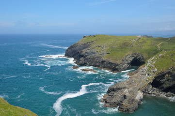 Fototapeta premium Château de Tintagel en Cornouailles