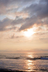 Fototapeta na wymiar Heavenly Summer Sunrise Over the Ocean 