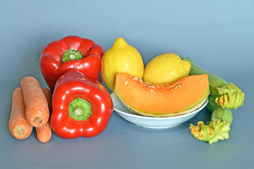 frutta e verdura fresca, still life