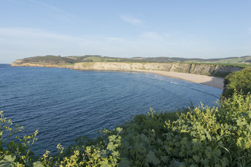 By the coast of langre in the province of Cantabria